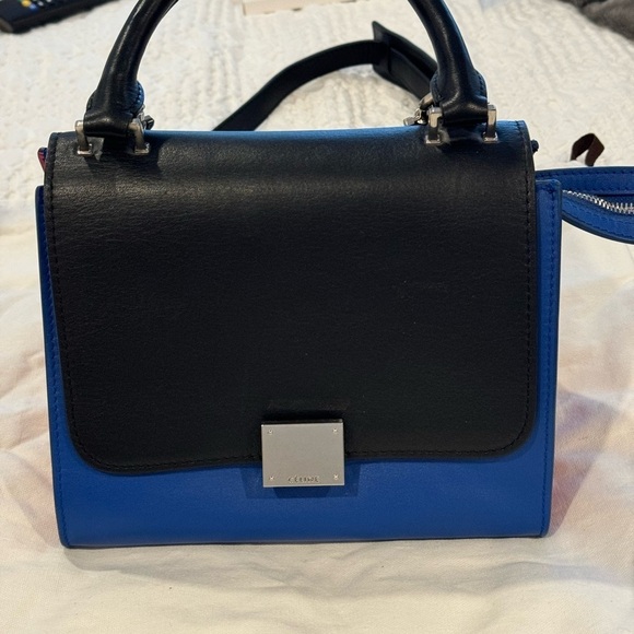 Celine  trapeze bag, blue, red and black - Picture 3 of 11